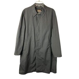 Lord Forecaster Courier Portland in the West Men's VTG Black Trench Coat Size 40
